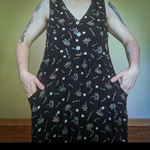 3 for $20 sale🎉- Size M Black Jumper Maxi Dress by Dressing Clio